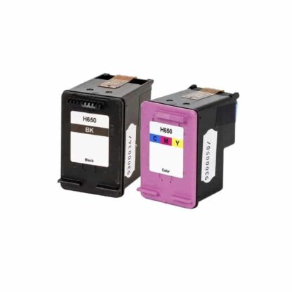 Rabat! - Kompatibel HP 650XL 1 x Sort 1 x Farve blækpatron 1.800 sider CZ101AE-1