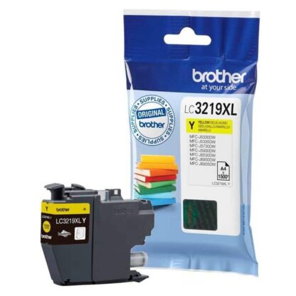 Original Brother LC3219XLY gul blækpatron 1.500 sider LC3219XLY