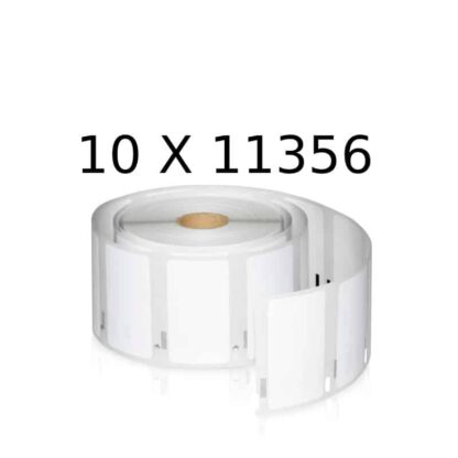 Rabat! - 10 stk Kompatibel Dymo 11356 etiketter til navneskilt 300 stk 89x41mm S0722560