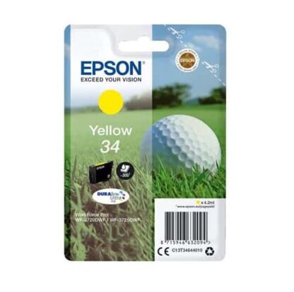 Original Epson 34 gul blækpatron 4,2ml C13T34644010
