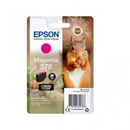 Original Epson 378 magenta blækpatron 4,1ml C13T37834010