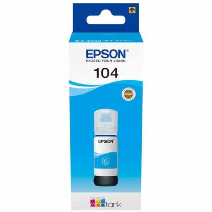 Original Epson 104 cyan blækrefill 70ml C13T00P240
