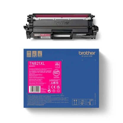 Original Brother TN821XLM magenta toner 9.000 sider TN821XLM
