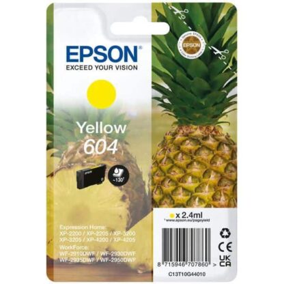 Original Epson 604 gul blækpatron 2.4ml C13T10G44010