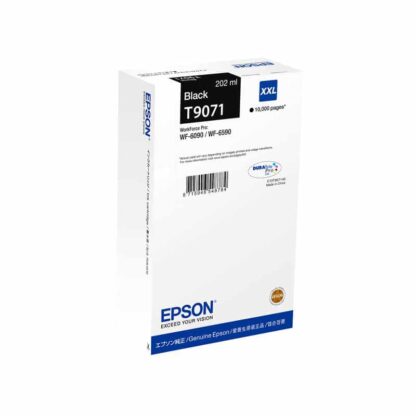 Original Epson T9071 sort blækpatron 10.000 sider C13T907140